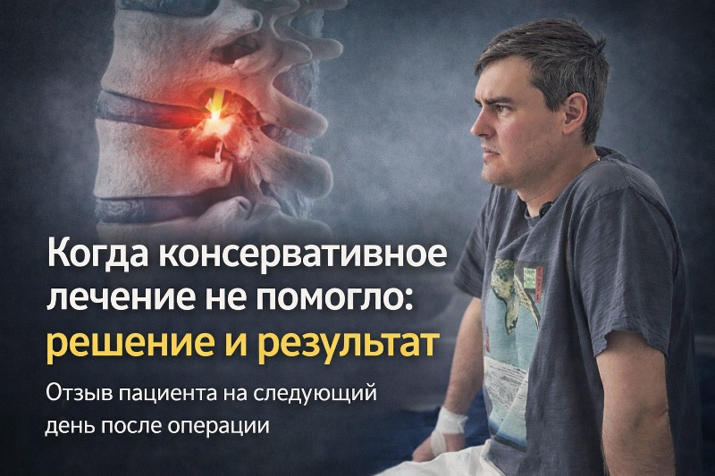 Когда консервативное лечение не помогло, решение и результат